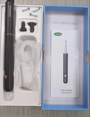 Kablosuz WiFi Video Otoskop Kulak Kamerası HD LED Işıklı Android iOS Uyumlu