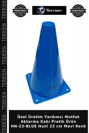 Özel Üretim Yardımcı Mutfak Aktarma Kabı Pratik Ürün HN-23-BLUE Huni 23 cm Mavi Renk