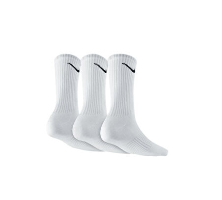 Dri-Fit Performance Crew Socks 3 lü Pamuklu Spor Çorap Beyaz 