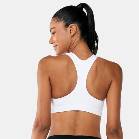 Swoosh Dri-Fit Futura Bra Beyaz Kadın sporcu sütyeni