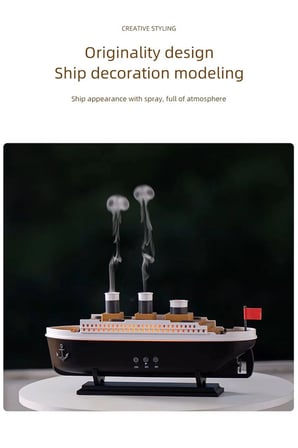Titanic Aromaterapi Hava Nemlendirici Kuruluğu Önlemek Için Verimli Gemi Dizaynlı Difüzör
