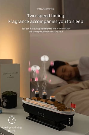 Titanic Aromaterapi Hava Nemlendirici Kuruluğu Önlemek Için Verimli Gemi Dizaynlı Difüzör