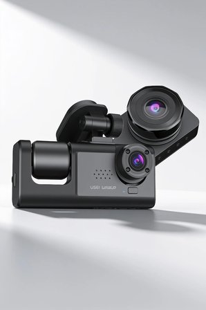 Gece Görüşlü 3 Kameralı Araç İçi Kamera Geri Görüş Destekli Dashcam
