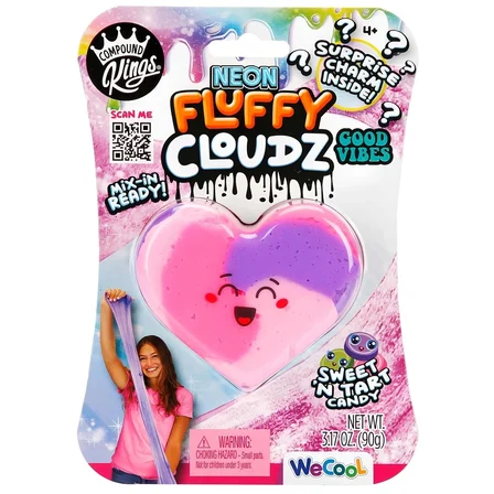 Eco Lounge Neon Fluffy Cloudz Kalp Slime 11312