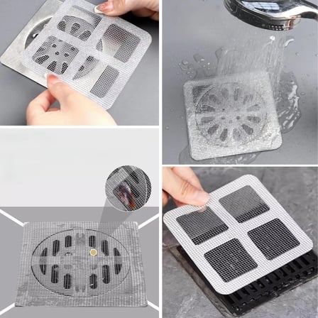 10'lu Banyo ve Mutfak Lavabo Koku Önleyici ve Haşere Böcek Önleyici Gider Filtresi