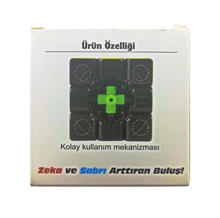 Beyaz Zemin Üzeri Renkli Zeka Küpü 3X3X3-6,8 cm