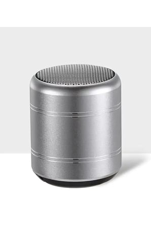 Mini Alüminyum TWS Kablosuz Bluetooth Hoparlör – Yuvarlak Metal Tasarım, Yüksek Bas ve Taşınabilir Ö