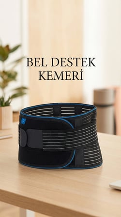 Unisex Ortopedik Bel Destekli Ayarlanabilir Çalışma Korsesi