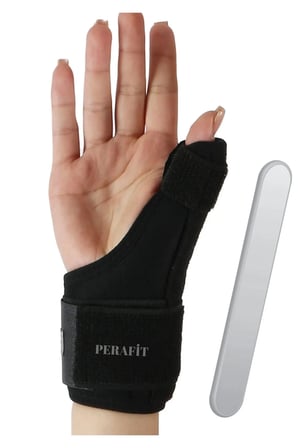 Baş Parmak Ve Bilek Destekli El Bilekliği Metal Atel De Quarvein Termojelli