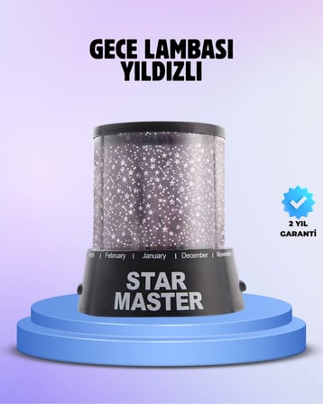 Odayı Yıldızlarla Dolduran Galaxy Efektli LED Projektör Işık