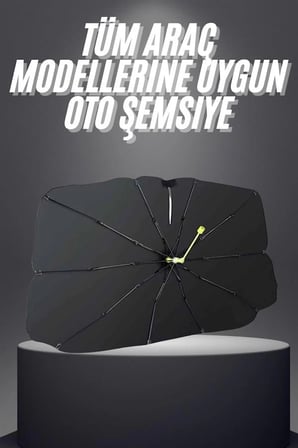 Yeni Nesil Tüm Araç Modellerine Uygun Oto Şemsiye Katlanabilir UV Işınlarına Karşı