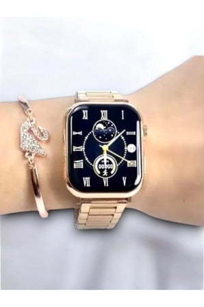 Saat - Kasa Renk: Bronz, Renk: Beyaz, Kadran Renk: Rose Gold, Özellik: Hava, Kasa Materyali: Çelik