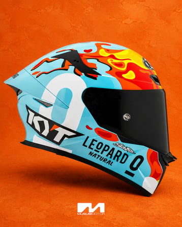 KYT TT-REVO KASK LEOPARD EDITION ARAGON