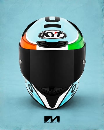 KYT TT-REVO KASK LEOPARD EDITION TRICOLORE
