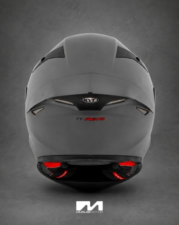 KYT TT-REVO KASK PLAIN MATT GRL GREY