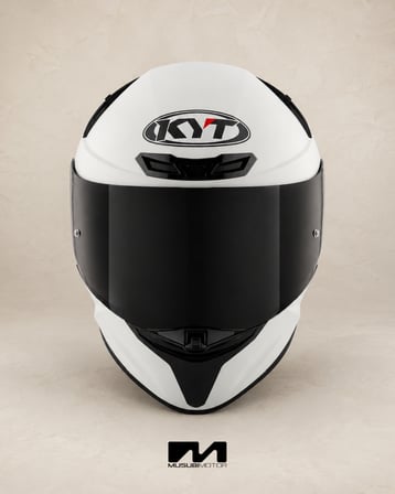 KYT TT-REVO KASK PLAIN WHITE