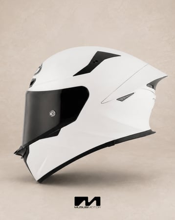 KYT TT-REVO KASK PLAIN WHITE