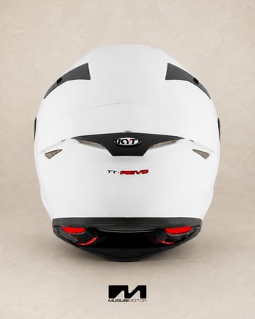 KYT TT-REVO KASK PLAIN WHITE