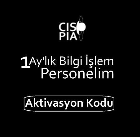 Cisopia 1 Aylık Bilgi İşlem Personelim 