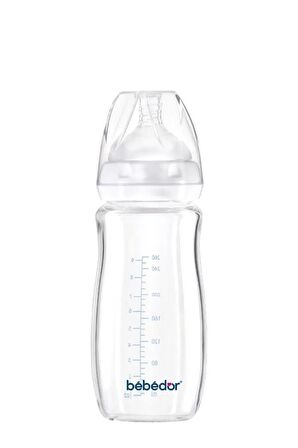 Geniş Ağızlı Isıya Dayanıklı Cam Biberon 260 ml 51301