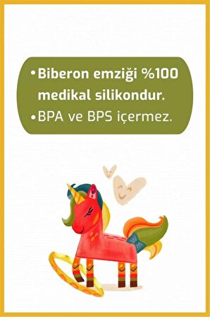 Geniş Ağızlı Isıya Dayanıklı Cam Biberon 260 ml 51301
