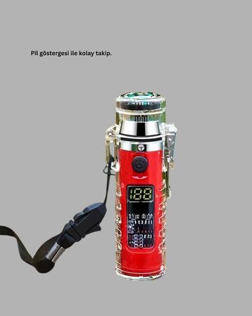 Kamp Ve Outdoor İçin Çok Amaçlı Çakarlı Elektronik Çakmak -MİRAYLİFE