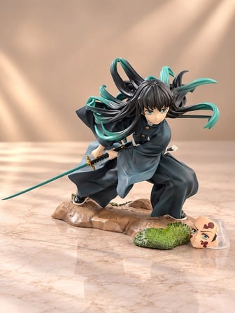 Demon Slayer Muichiro Tokito Sis Hashirası Efektli Anime Figürü Alk6605 -MİRAYLİFE