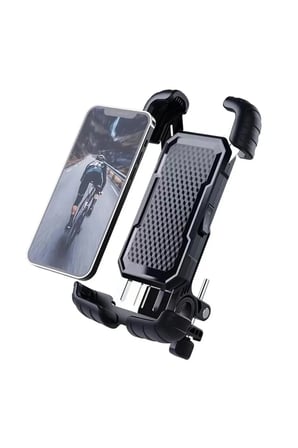 360° Derece Ayarlanabilen Gidon Bağlantılı Bisiklet Motosiklet İçin Abs 4-7.8″ İnç Telefon Tutucu -MİRAYLİFE