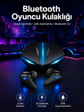 Kablosuz Bluetooth Bağlantılı Kulaklık Ve Dokunmatik Ekran Akıllı Saat Arama Cevaplama -MİRAYLİFE