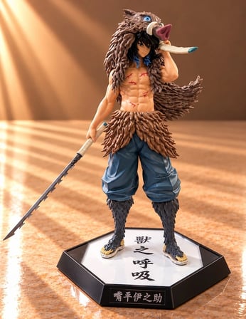 Demon Slayer Inosuke Hashibira Maskeli Anime Figürü 30 Cm Alk6589 -MİRAYLİFE