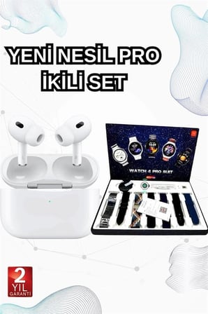 2025 Model Akıllı Saat Ve Yeni Nesil Pro Bluetooth Kulaklık Anc Özelliği -MİRAYLİFE