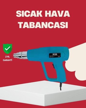 2 Kademeli Güçlü Sıcak Hava Tabancası 380° – 500° Isı Ayarı -MİRAYLİFE
