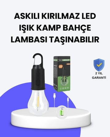 Çok Yönlü Asma Kancalı Kamp Işığı -MİRAYLİFE