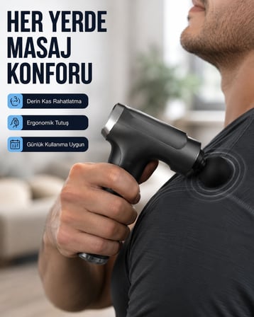 3200r/dak Güçlü Motorlu Masaj Cihazı Yeni Nesil -MİRAYLİFE