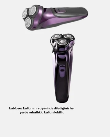 Profesyonel Şarjlı Tıraş Makinesi Ayarlanabilir Başlıklı Kablosuz -MİRAYLİFE