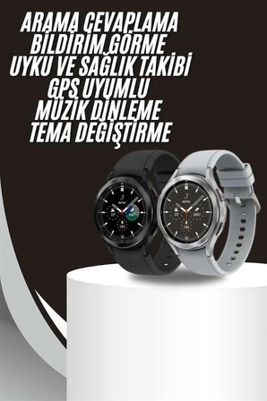 Akıllı Saat Bluetooth Bağlantılı Yuvarlak Ekran Plastik Kordonlu -MİRAYLİFE