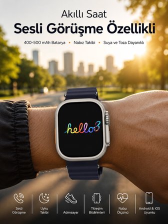 Yeni Nesil Arama Cevaplayan Uyku Ve Sağlık Takibi Gps Özelliği -MİRAYLİFE