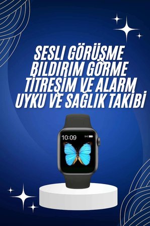 Arama Cevaplayabilen Akıllı Saat Bluetooth Bağlantılı Sosyal Medya Girişli Yeni Nesil -MİRAYLİFE