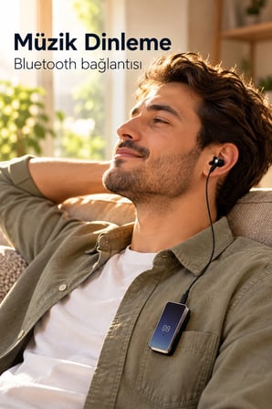 Tek Kulaklıklı Bluetooth Kulaklık Klipsli Ve Yan Tuşlu -MİRAYLİFE