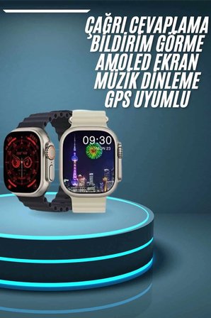 Akıllı Saat Çok Fonksiyonlu Uzun Pil Ömürlü Çağrı Cevaplayabilen Kol Saati -MİRAYLİFE