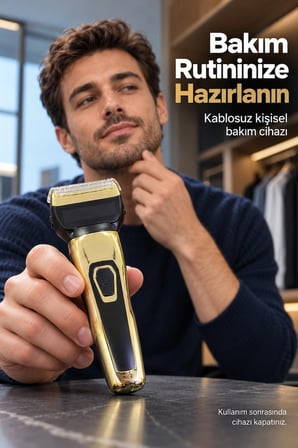 Sakal Tıraş Makinesi Günlük Sakal Kesim Başlıklı -MİRAYLİFE