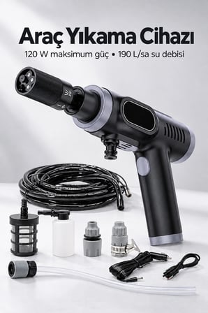 Çift Çalışma Modlu Araç Yıkama Makinesi Şarj Edilebilir -MİRAYLİFE