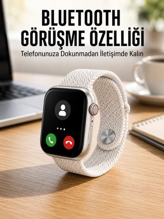 Akıllı Saat Tema Değiştirme Uyku Ve Sağlık Takibi Bluetooth Bağlantılı -MİRAYLİFE