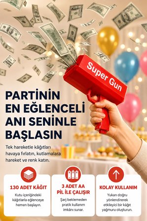 Partiler Ve Sosyal Medya İçerikleri İçin Etkili Kâğıt Atma Oyuncağı -MİRAYLİFE