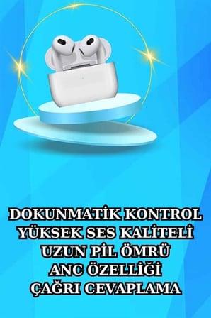 Akıllı Saat Ve Kulaklık Seti Bildirim Görme Arama Cevaplama Anc Özelliği -MİRAYLİFE