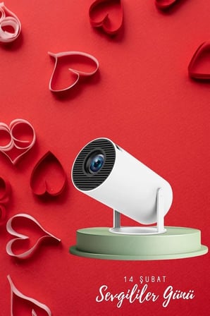 Sevgiliye Özel Hediye Ayaklı Sinema Projektörü Projeksiyon Yeni Nesil -MİRAYLİFE