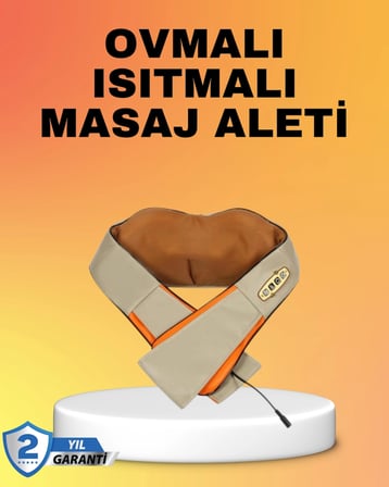 Kas Ağrılarına İyi Gelen Ovmalı Isıtmalı Boyun Omuz Bel Masaj Aleti -MİRAYLİFE