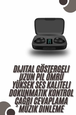 Tws Bluetooth Kulaklık 5.0 Bluetooth Bağlantılı Dokunmatik Kontrol Özelliği Yeni Nesil -MİRAYLİFE