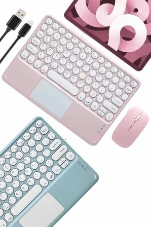 Profesyonel Wifi Q Klavye Bluetooth Klavye Touchpad 10.8 Inç Yeni Nesil -MİRAYLİFE
