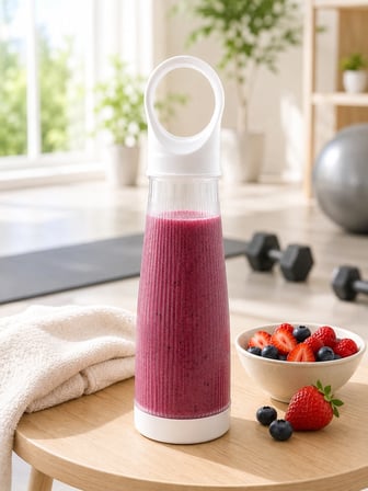 Şarjlı Smoothie Blender 400 Ml Taşınabilir Meyve Karıştırıcı Pratik Mini Blender -MİRAYLİFE